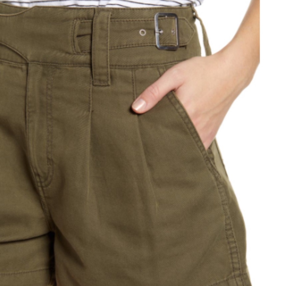 Current/Elliott the Baro Pleated Belted Shorts NWT - Picture 3 of 6